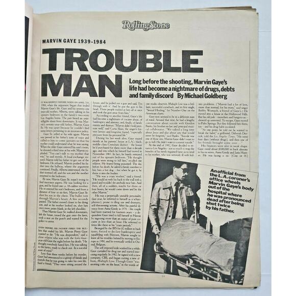 Rolling Stone Magazine Issue #421 The Death of Mavin Gaye 5/10/84 M25 - Picture 3 of 4